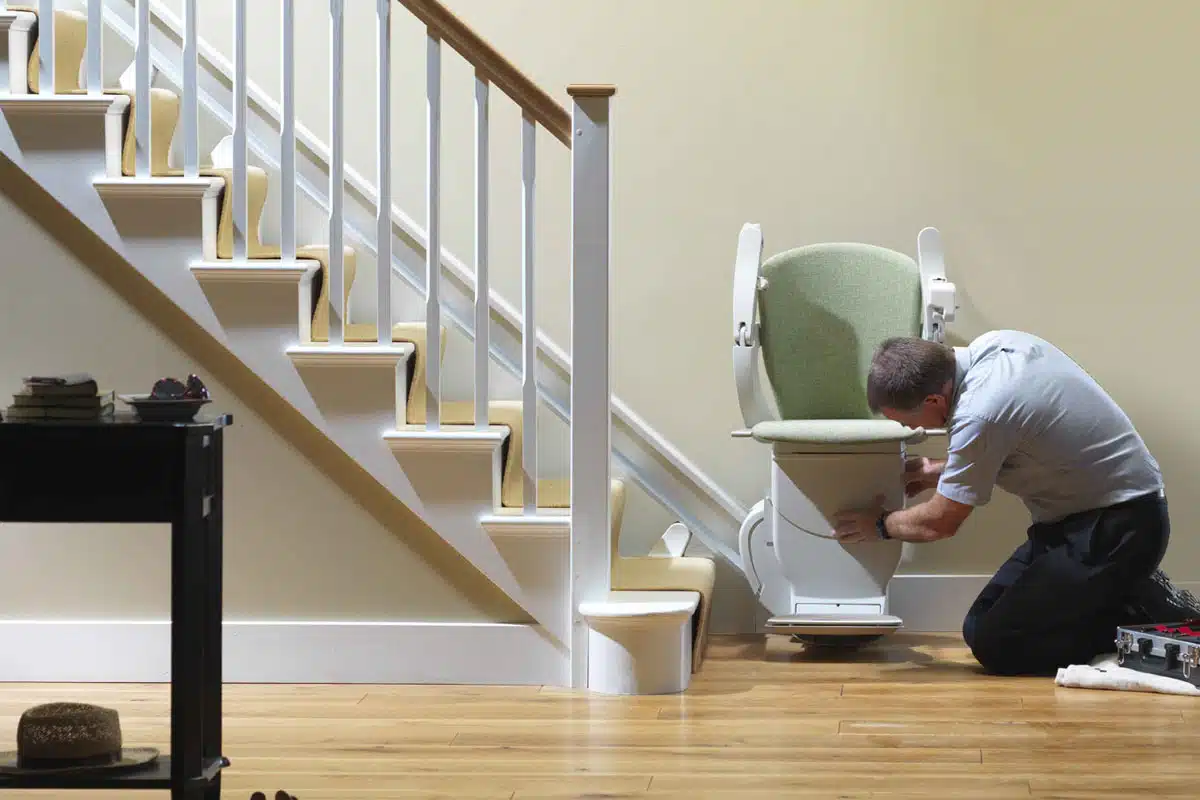 Straight stairlift installation in London