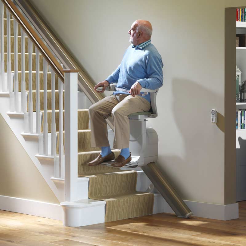Curved stairlift installation in London