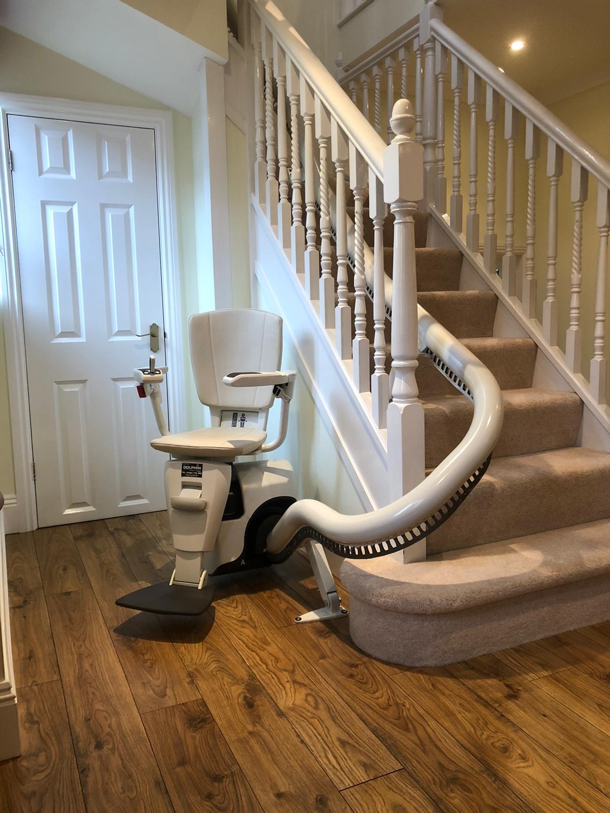 Outdoor stairlift installation in London